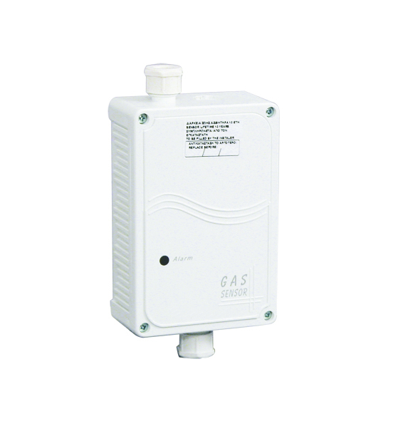 Waterproof LPG detector for conventional panels with relay (IP65