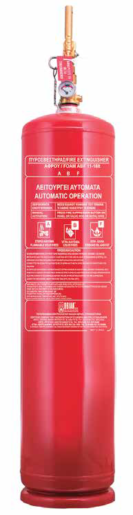 Πυροσβεστήρας 13 Lt ABF-Wet chemical Τοπ. Εφαρμ. Θέση για Πυροκρ.