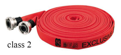 Δεμένος Πυροσβεστικός Σωλήνας 1¾″ 16 bar, 25m, Κόκκινος, DIN 14811, Class 2