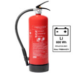 Φορητός Πυροσβεστήρας 6Lt για μπαταρίες λιθίου