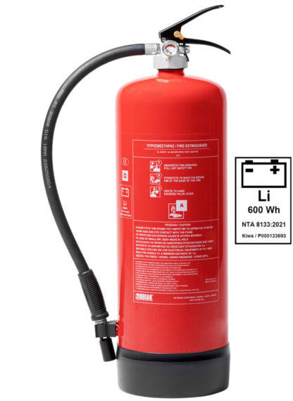 Φορητός Πυροσβεστήρας 9Lt για μπαταρίες λιθίου